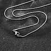 Non-Tarnish 304 Stainless Steel Snake Chain Necklaces NJEW-E122-32B-1