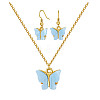 Alloy Acrylic Earrings & Necklaces Jewelry Sets SJEW-PH01380-02-1