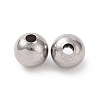 Non-Tarnish 304 Stainless Steel Round Beads STAS-F285-01P-3