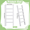 Wooden Ladder Miniature Ornaments LS-AJEW-WH0270-937-2