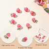 8Pcs Brass Micro Pave Cubic Zirconia Pendants KK-BBC0027-43-5