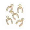 Brass Micro Pave Cubic Zirconia Charms KK-E068-VB278-4