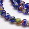 Round Millefiori Glass Beads Strands LK-P001-30-2