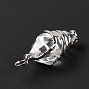 Glass Wire Wrapped Pendants G-D458-05P-12-RS-6