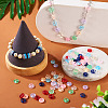 90Pcs 9 Colors Transparent Glass European Beads GLAA-TA0001-79-7