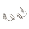 Brass Clip-on Earring Converters Findings KK-D060-01P-2