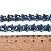 Electroplate Transparent Glass Beads Strands EGLA-N056-04A-A04-4