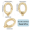 6Pcs Rack Plating Brass Spring Gate Rings KK-SC0006-48G-01-2