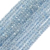 Natural Aquamarine Beads Strands G-J376-22A-2mm-2