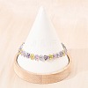 Platinum Tone Brass Micro Pave Cubic Zirconia Tennis Bracelets BJEW-B160-13P-4