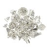 50Pcs Hallowmas Theme Tibetan Style Alloy Pendants FIND-U010-07-1