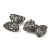 Bowknot Shape Polymer Clay Rhinestone Beads CLAY-NH0001-05A-2