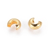 Brass Crimp Beads Covers KK-H290-G-2