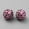 Handmade Polymer Clay Rhinestone Beads CLAY-WH0011-08N-1
