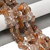 Natural Rutilated Quartz Beads Strands G-P497-01E-78-2