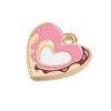 Valentine's Day Alloy Enamel Pendants ENAM-I084-01KCG-12-2