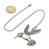 Humming Bird Tibetan Style Alloy Ceiling Fan Pull Chain Extenders FIND-JF00114-3