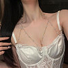 Alloy & Plastic Imitation Pearl Round Beaded Sexy Chest Body Chains FS-WGEE1AB-01-2