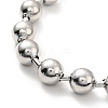 304 Stainless Steel Ball Chain Necklace & Bracelet Set STAS-D181-02P-02D-5