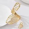 Hollow Wing Iron Cuff Bangles & Cuff Rings Sets for Women WG91D18-01-4