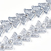 Electroplate Glass Beads Strands EGLA-N012-04I-1