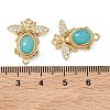 Brass Micro Pave Clear Cubic Zirconia Box Clasps KK-C075-43A-G-3