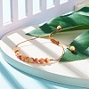 Round Natural White Jade Braided Bead Bracelet BJEW-JB07969-03-2