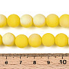 Frosted Opaque Glass Beads Strands LS-GLAA-T032-P10mm-MBB16-4