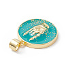 Rack Plating Brass Enamel Pendants KK-B065-03G-4