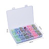 Rainbow Acrylic Imitation Pearl Beads OACR-YW0001-05-5