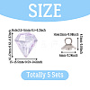 DIY Diamond Glass Bottles Pendants Making Kits DIY-TA0012-40D-3
