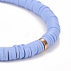 Handmade Polymer Clay Heishi Beads Stretch Bracelets BJEW-JB05303-04-3