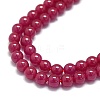 Lab Grown Red Corundum Beads Strands G-G106-P02-04-1-3