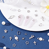 60Pcs 10 Styles Alloy Cabochons DIY-PH0029-09-4