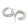 304 Stainless Steel Hoop Earring EJEW-F257-20P-02-2