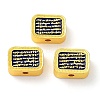 Alloy Enamel Beads ENAM-B001-02A-1