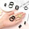 16Pcs 8 Styles 201 Stainless Steel Grooved Finger Ring Settings RJEW-SC0001-27-4