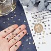 Fingerinspire 240Pcs 4 Color 2-Hole Alloy Buttons FIND-FG0001-34-3