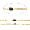 Natural Rutilated Quartz Faceted Irregular Column Beaded Chains CHC-H105-02G-03-2