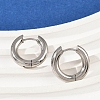 202 Stainless Steel Polishing Hoop Earrings EJEW-M106-02P-02-3