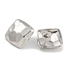 304 Stainless Steel Square Stud Earrings for Women EJEW-U022-10P-2