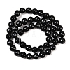 1 Strand Natural Black Onyx Beads Strands G-YW0002-57B-1