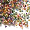 Transparent Colours Rainbow Glass Cylinder Seed Beads GLAA-P073-04-1