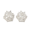 Brass Clear Cubic Zirconia Beads KK-D228-21S-1