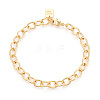 Brass Cable Chain Bracelets for Women BJEW-N032-07B-G-2