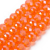 Electroplate Glass Beads Strands EGLA-A034-T8mm-A23-4