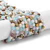 Electroplate Glass Beads X-EGLA-P056-01D-1