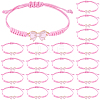 24Pcs Alloy Enamel Bowknot Link Bracelets BJEW-BM0001-03-1