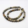Natural Polychrome Jasper/Picasso Stone/Picasso Jasper Bead Strands LS-G-G667-01-6mm-2