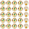 80Pcs AB Color Plated Glass Beads EGLA-PA0001-41B-7